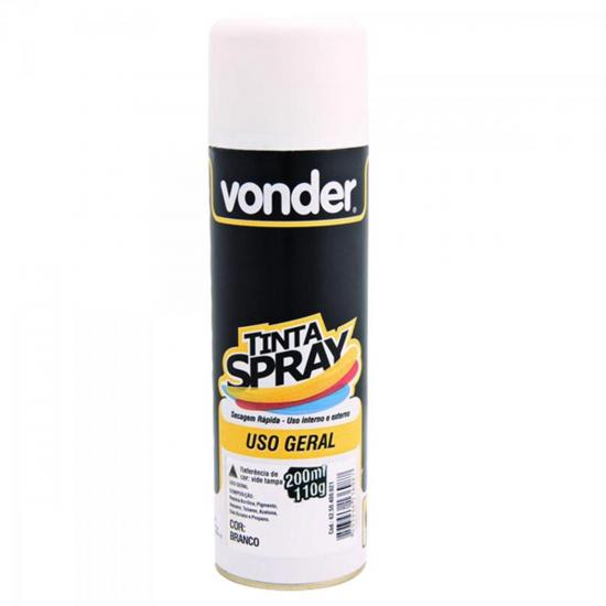 Tinta Spray USO GERAL 200ml Branco VONDER por 0,00 à vista no boleto/pix ou parcele em até 1x sem juros. Compre na loja Mundomax!