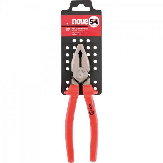 Alicate Universal 8\" AC Laranja NOVE54 por 0,00 à vista no boleto/pix ou parcele em até 1x sem juros. Compre na loja Mundomax!