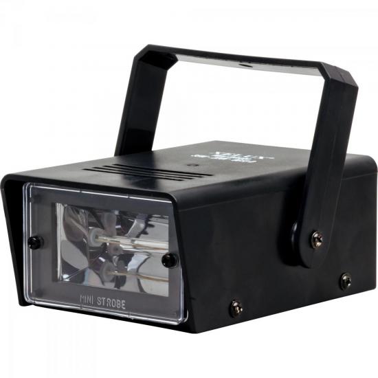 Strobo 35W 127V Com Suporte MINI Preto XELUX por 0,00 à vista no boleto/pix ou parcele em até 1x sem juros. Compre na loja Mundomax!