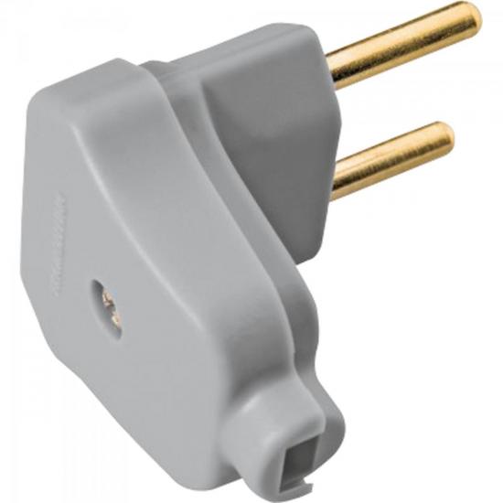 Pino Triangular AC Macho 2P 10A 250V 57401006 Cinza TRAMONTINA por 0,00 à vista no boleto/pix ou parcele em até 1x sem juros. Compre na loja Mundomax!