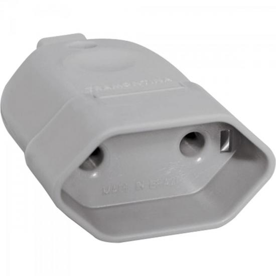 Pino AC Fêmea 2P 10A 250V 57401052 Cinza TRAMONTINA 10 unidades por 17,00 à vista no boleto/pix ou parcele em até 1x sem juros. Compre na loja Mundomax!