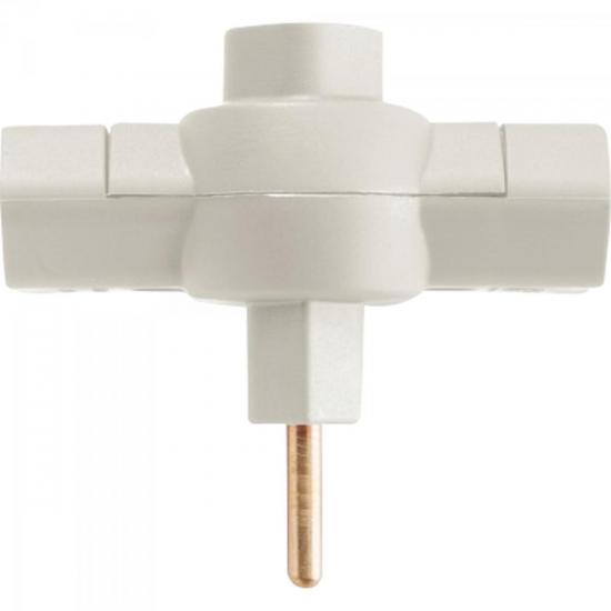 Pino T 2P Universal 10A 250V 57402003 Cinza TRAMONTINA por 0,00 à vista no boleto/pix ou parcele em até 1x sem juros. Compre na loja Mundomax!