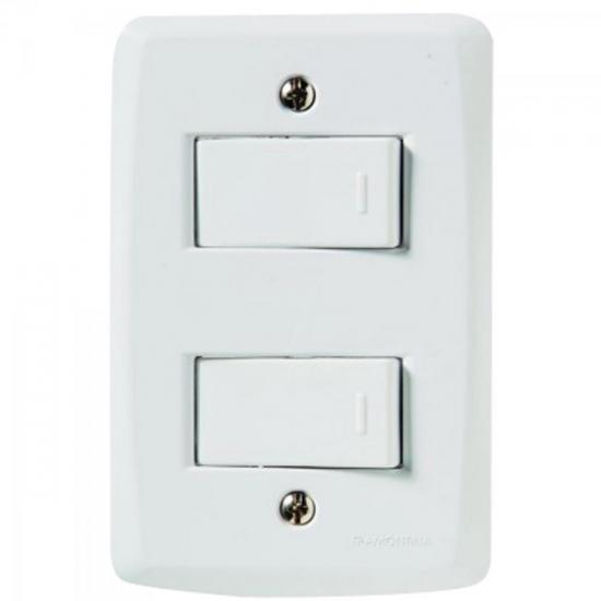 Interruptor Duplo Paralelo 4x2 com 2 Teclas Paralelas 10A 250V LUX2 por 0,00 à vista no boleto/pix ou parcele em até 1x sem juros. Compre na loja Mundomax!