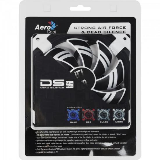 Cooler Fan DS EN51639 14cm Branco AEROCOOL por 0,00 à vista no boleto/pix ou parcele em até 1x sem juros. Compre na loja Mundomax!