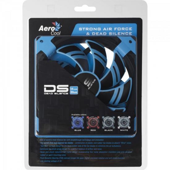 Cooler Fan DS EN51622 14cm Azul AEROCOOL por 0,00 à vista no boleto/pix ou parcele em até 1x sem juros. Compre na loja Mundomax!