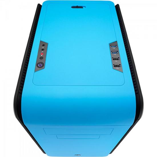 Gabinete Gamer DS CUBE EN52537 Azul e Preto AEROCOOL por 0,00 à vista no boleto/pix ou parcele em até 1x sem juros. Compre na loja Mundomax!
