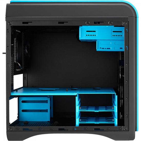 Gabinete Gamer DS CUBE EN52537 Azul e Preto AEROCOOL por 0,00 à vista no boleto/pix ou parcele em até 1x sem juros. Compre na loja Mundomax!