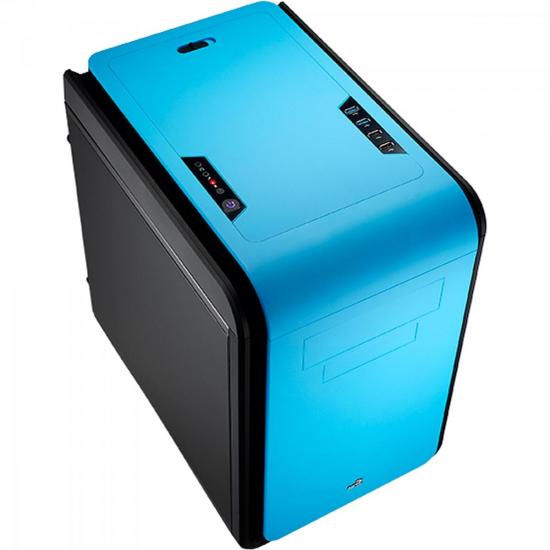 Gabinete Gamer DS CUBE EN52537 Azul e Preto AEROCOOL por 0,00 à vista no boleto/pix ou parcele em até 1x sem juros. Compre na loja Mundomax!