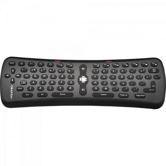 Controle Remoto Mouse + Teclado Wireless SMART AM-100 Preto AQUÁRIO por 0,00 à vista no boleto/pix ou parcele em até 1x sem juros. Compre na loja Mundomax!
