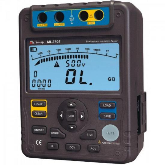 Megometro Digital Minipa MI2705 por 0,00 à vista no boleto/pix ou parcele em até 1x sem juros. Compre na loja Mundomax!