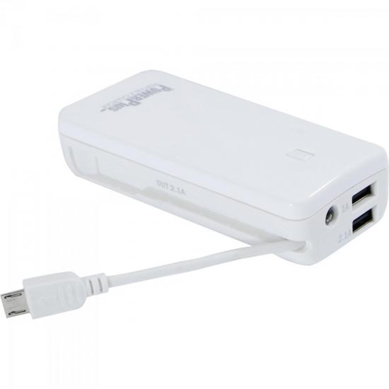 Carregador Portátil USB 5200mAh NS5200 Branco POWERPLUS (56045)