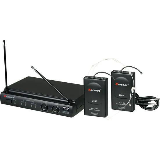 Microfone sem Fio Headset + Transmissor para Instrumento UHF (56064)