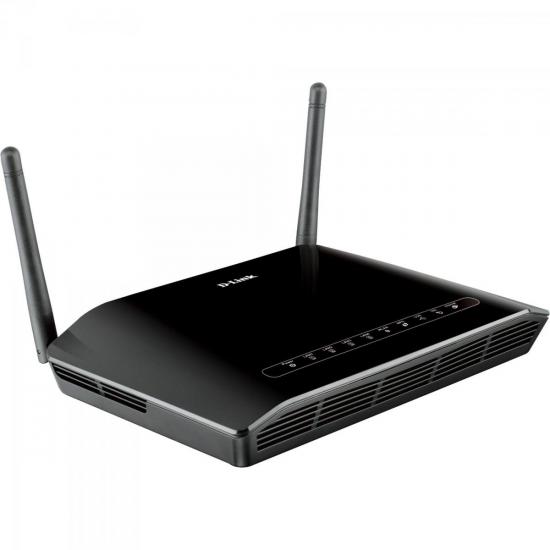 Modem Roteador ADSL2+ WiFi 300Mbps DSL-2750E Preto D-LINK por 0,00 à vista no boleto/pix ou parcele em até 1x sem juros. Compre na loja Mundomax!