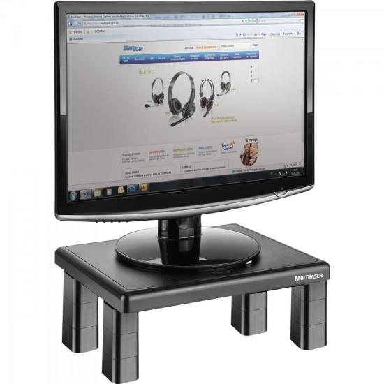 Suporte Quadrado Para Monitor AC125 Preto MULTILASER por 0,00 à vista no boleto/pix ou parcele em até 1x sem juros. Compre na loja Mundomax!