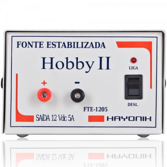 Fonte Estabilizada 12VDC 5A HOBBY II FTE-1205 HAYONIK por 0,00 à vista no boleto/pix ou parcele em até 1x sem juros. Compre na loja Mundomax!