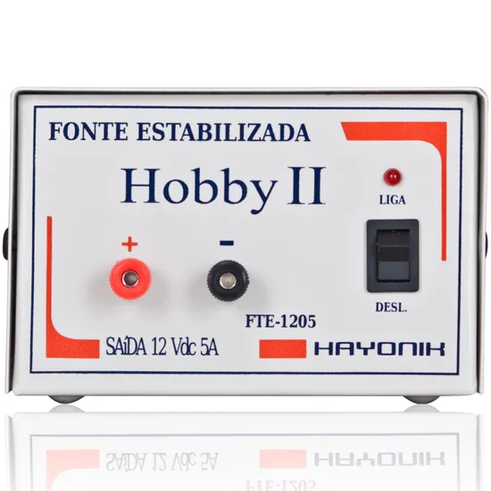 Fonte Estabilizada 12VDC 5A HOBBY II FTE-1205 HAYONIK (5617)