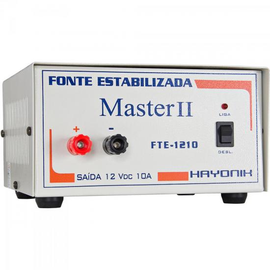 Fonte FTE1307 MASTER 13,8VDC 7A Estabilizada HAYONIK por 0,00 à vista no boleto/pix ou parcele em até 1x sem juros. Compre na loja Mundomax!