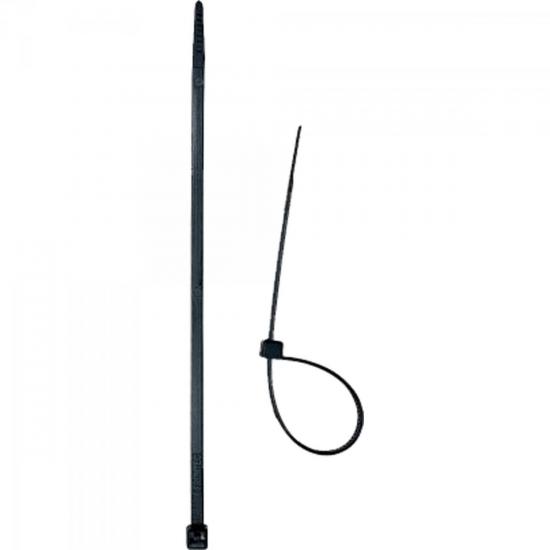 Abraçadeira Nylon 2,5 x 100mm Preto BRASFORT (embalagem c/ 100 uni.) (56206)