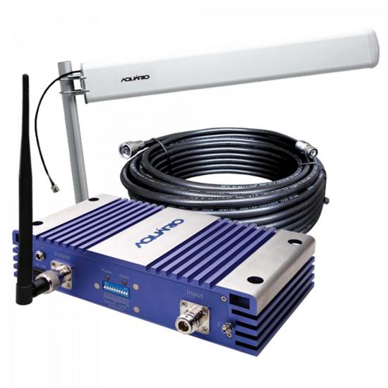 Kit Repetidor de Celular 2100MHz RP-2170 Prata/Azul AQUÁRIO por 0,00 à vista no boleto/pix ou parcele em até 1x sem juros. Compre na loja Mundomax!