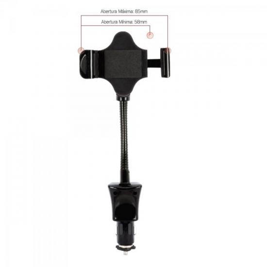 Suporte para Celular com Carregador UCM-3101 FORTREK por 0,00 à vista no boleto/pix ou parcele em até 1x sem juros. Compre na loja Mundomax!