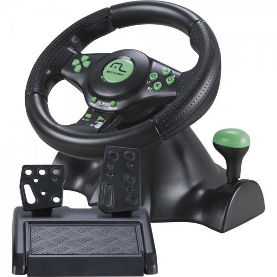 Volante 4 em 1 XBOX 360/PS3/PS2/PC com Marcha Acoplada JS075 Preto e por 0,00 à vista no boleto/pix ou parcele em até 1x sem juros. Compre na loja Mundomax!