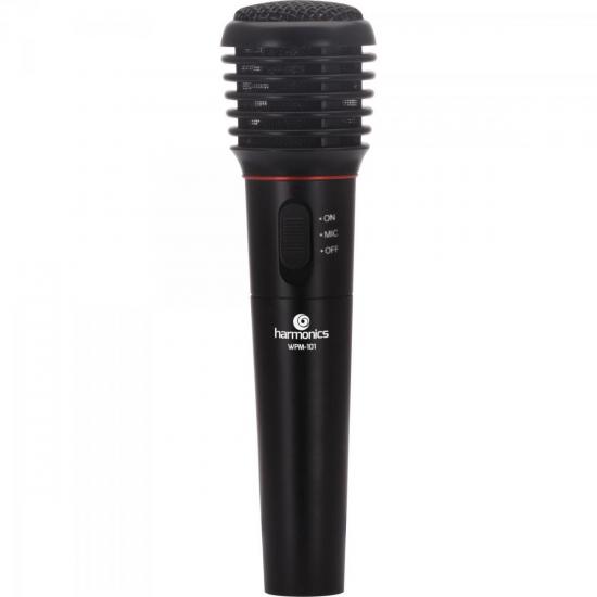 Microfone com e sem Fio VHF WPM-101 Preto HARMONICS (56308)