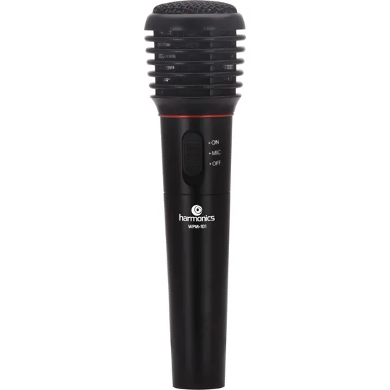 Microfone com e sem Fio VHF WPM-101 Preto HARMONICS (56308)