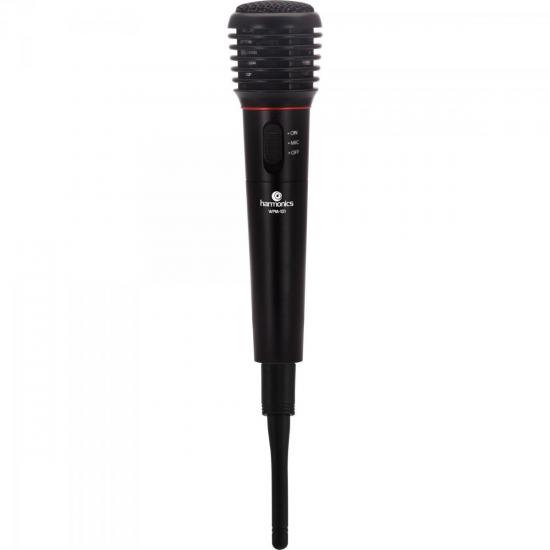 Microfone com e sem Fio VHF WPM-101 Preto HARMONICS por 0,00 à vista no boleto/pix ou parcele em até 1x sem juros. Compre na loja Mundomax!