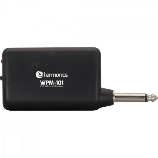 Microfone com e sem Fio VHF WPM-101 Preto HARMONICS por 0,00 à vista no boleto/pix ou parcele em até 1x sem juros. Compre na loja Mundomax!