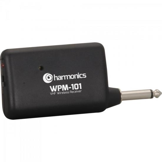 Microfone com e sem Fio VHF WPM-101 Preto HARMONICS por 0,00 à vista no boleto/pix ou parcele em até 1x sem juros. Compre na loja Mundomax!