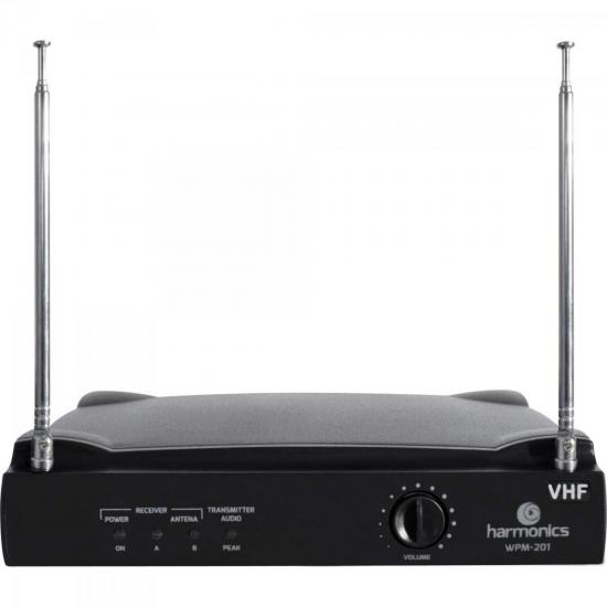 Microfone sem Fio VHF WPM-201 Preto HARMONICS por 201,90 à vista no boleto/pix ou parcele em até 8x sem juros. Compre na loja Mundomax!
