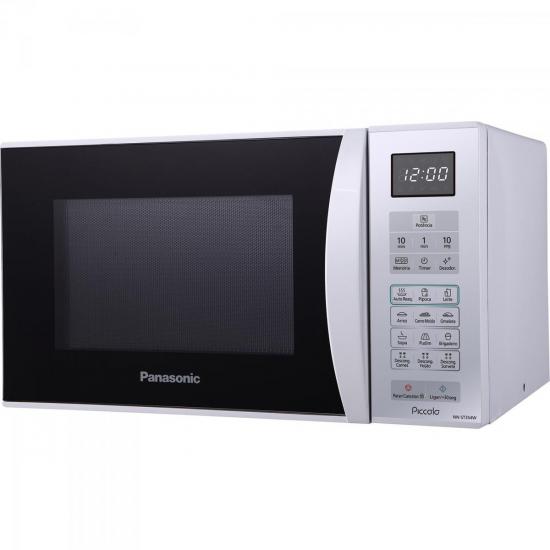 Micro-Ondas 25L 110V 800W NN-ST354W Branco PANASONIC por 0,00 à vista no boleto/pix ou parcele em até 1x sem juros. Compre na loja Mundomax!