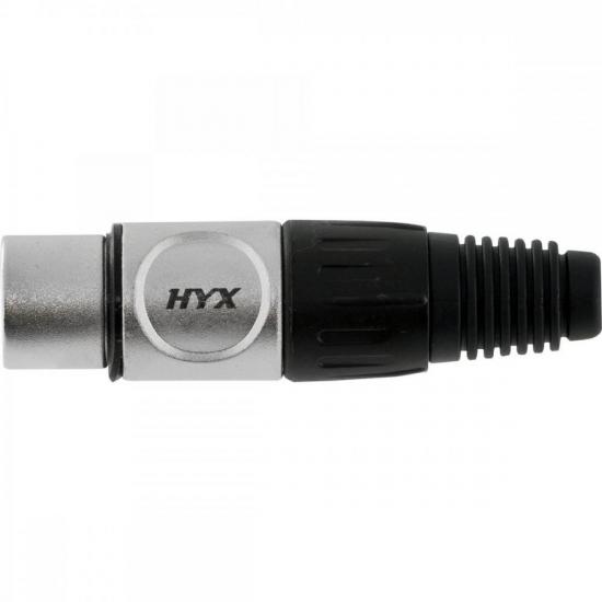 Conector XLR Fêmea 3 Pólos Niquelado HX009F HYX por 19,00 à vista no boleto/pix ou parcele em até 1x sem juros. Compre na loja Mundomax!