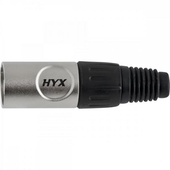 Conector XLR Macho 3 Pólos Niquelado HX009M HYX por 18,00 à vista no boleto/pix ou parcele em até 1x sem juros. Compre na loja Mundomax!