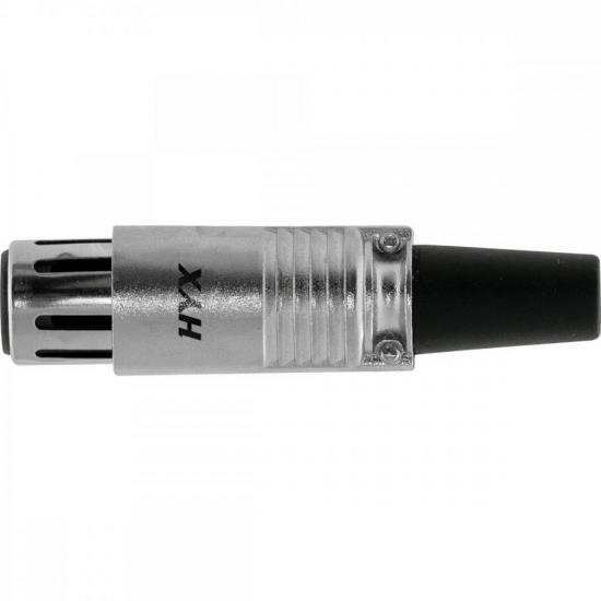 Conector XLR Fêmea 3 Pólos Niquelado HX028F HYX por 18,99 à vista no boleto/pix ou parcele em até 1x sem juros. Compre na loja Mundomax!