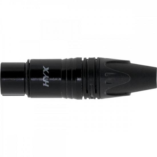 Conector XLR Fêmea 3 Pólos Niquelado HX081F Preto HYX por 26,00 à vista no boleto/pix ou parcele em até 1x sem juros. Compre na loja Mundomax!