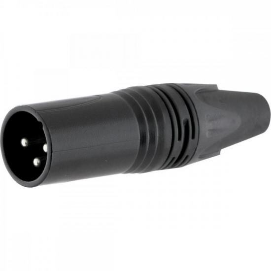 Conector XLR Macho 3 Pólos Niquelado HX081M Preto HYX por 24,00 à vista no boleto/pix ou parcele em até 1x sem juros. Compre na loja Mundomax!