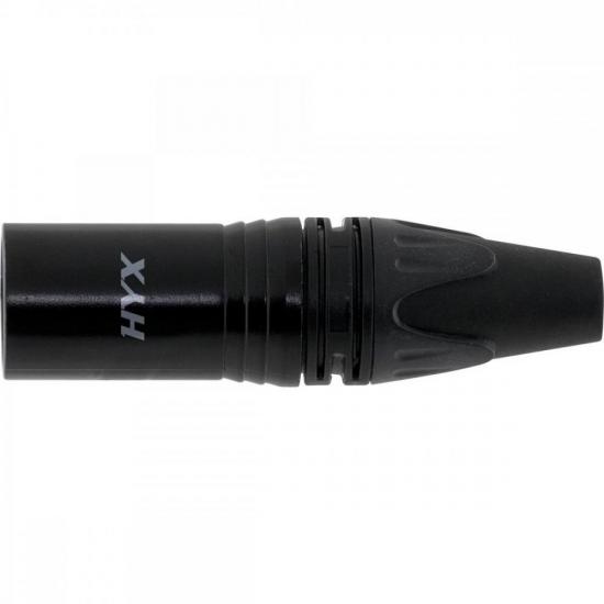 Conector XLR Macho 3 Pólos Niquelado HX081M Preto HYX por 24,00 à vista no boleto/pix ou parcele em até 1x sem juros. Compre na loja Mundomax!