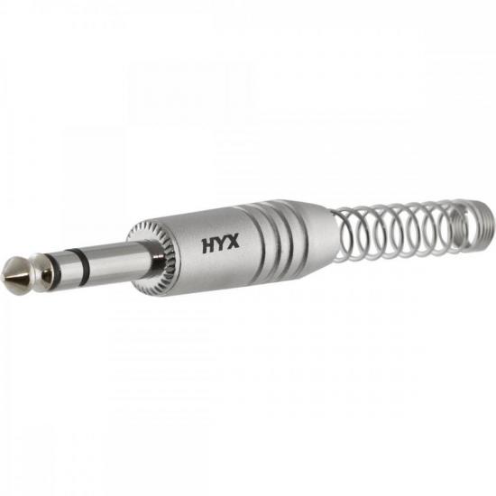 Conector P10 Macho Estéreo Niquelado HJ009S Prata HYX por 9,99 à vista no boleto/pix ou parcele em até 1x sem juros. Compre na loja Mundomax!