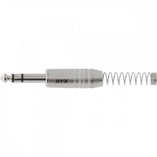 Conector P10 Macho Estéreo Niquelado HJ009S Prata HYX por 9,99 à vista no boleto/pix ou parcele em até 1x sem juros. Compre na loja Mundomax!