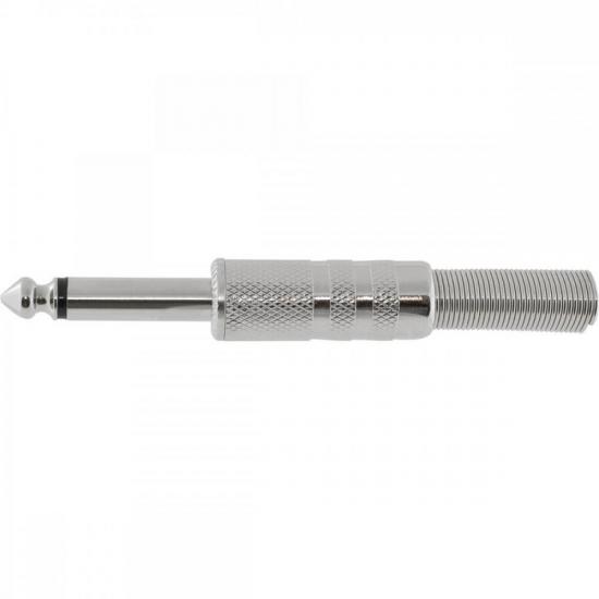 Conector P10 Macho Mono Niquelado HJ011M HYX por 18,00 à vista no boleto/pix ou parcele em até 1x sem juros. Compre na loja Mundomax!