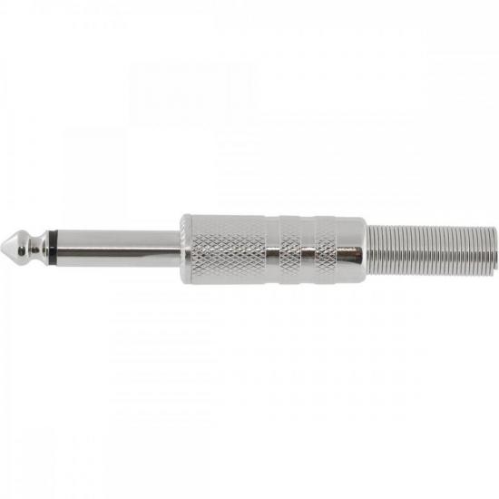 Conector P10 Macho Mono Niquelado HJ011M HYX por 18,00 à vista no boleto/pix ou parcele em até 1x sem juros. Compre na loja Mundomax!