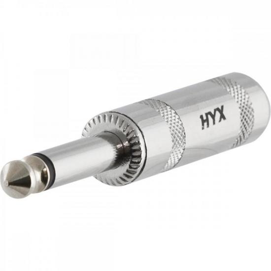 Conector P10 Macho Mono Niquelado HJ014M HYX por 18,00 à vista no boleto/pix ou parcele em até 1x sem juros. Compre na loja Mundomax!