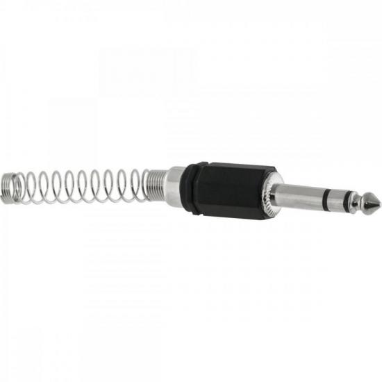 Conector P10 Macho Estéreo Liga De Zinco HJ019S Preto HYX por 9,99 à vista no boleto/pix ou parcele em até 1x sem juros. Compre na loja Mundomax!