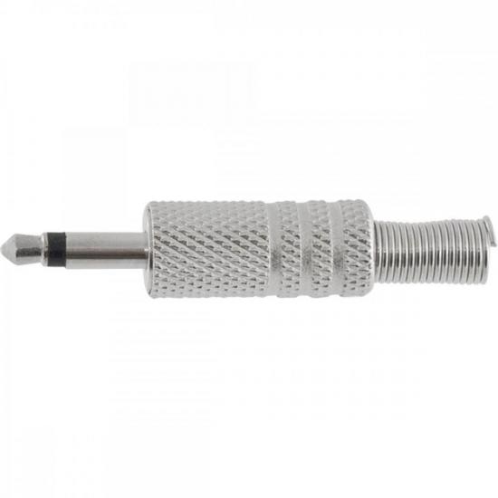 Conector P2 Mono Niquelado HJ037M HYX por 7,00 à vista no boleto/pix ou parcele em até 1x sem juros. Compre na loja Mundomax!