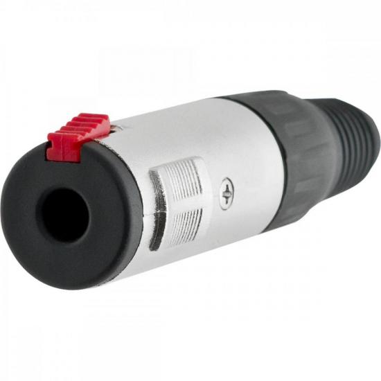 Jack P10 Fêmea Mono e Estéreo Com Trava HJ071 HYX por 14,00 à vista no boleto/pix ou parcele em até 1x sem juros. Compre na loja Mundomax!