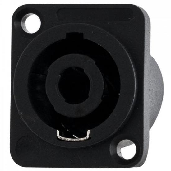 Conector Speakon Fêmea 4 Pólos HP015 Preto HYX por 14,00 à vista no boleto/pix ou parcele em até 1x sem juros. Compre na loja Mundomax!