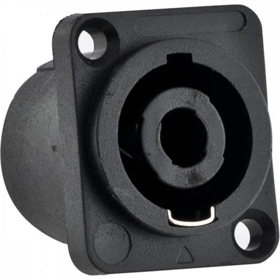 Conector Speakon Fêmea 4 Pólos HP015 Preto HYX por 14,00 à vista no boleto/pix ou parcele em até 1x sem juros. Compre na loja Mundomax!