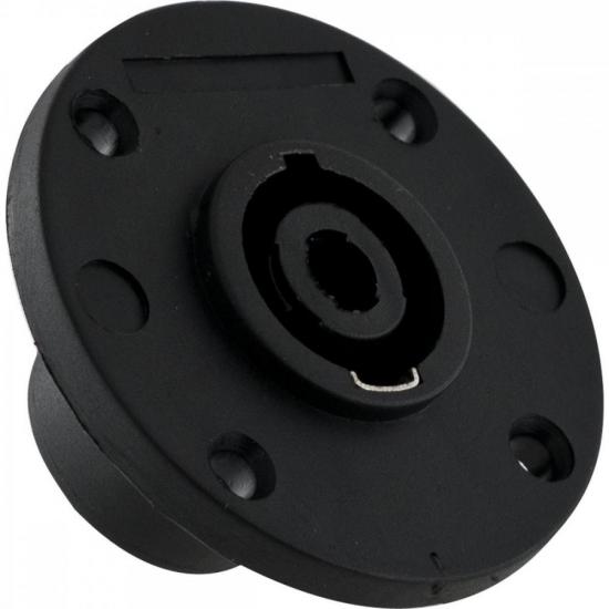 Conector Speakon Fêmea 4 Pólos HP017 Preto HYX por 7,00 à vista no boleto/pix ou parcele em até 1x sem juros. Compre na loja Mundomax!