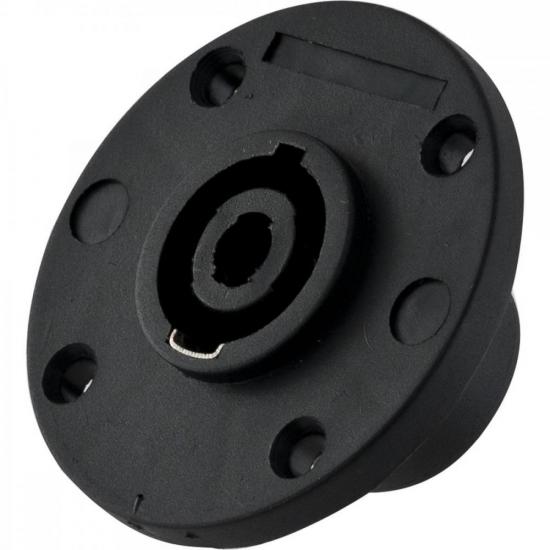 Conector Speakon Fêmea 4 Pólos HP017 Preto HYX por 7,00 à vista no boleto/pix ou parcele em até 1x sem juros. Compre na loja Mundomax!